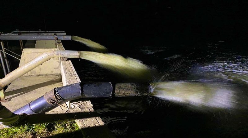 Gobierno Bolivariano instala bomba sumergible y activa tercera línea de rebombeo en la estación La Punta en Aragua