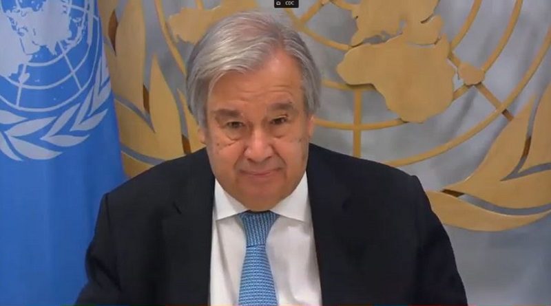 Secretario General de la ONU: La pandemia ha dejado un mensaje claro "la cooperación y solidaridad es nuestro interés propio"