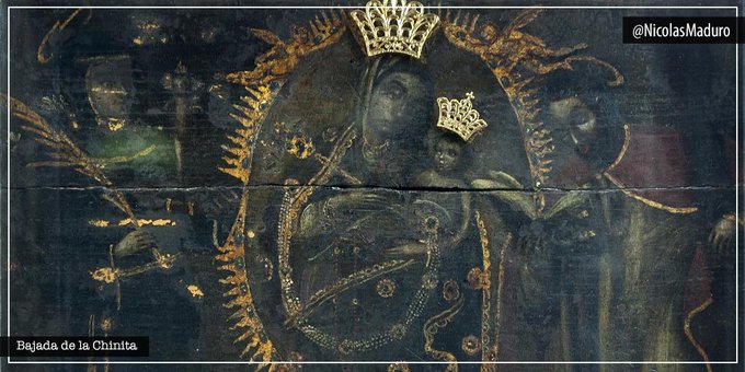 Pueblo venezolano renueva su fe con la Bajada de la Virgen de Chiquinquira