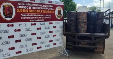 GNB incauta más de 2 mil litros de combustible en los estados Guárico y Zulia