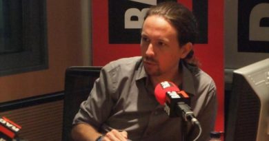 El líder de Podemos, Pablo Iglesias, durante su entrevista con la emisora catalana Rac1, 8 de octubre de 2020.