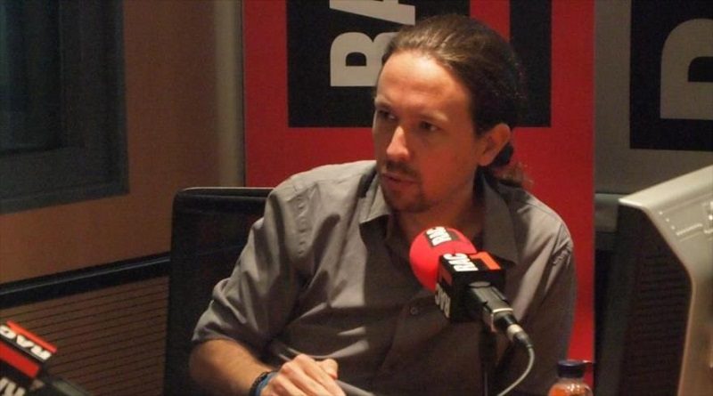 El líder de Podemos, Pablo Iglesias, durante su entrevista con la emisora catalana Rac1, 8 de octubre de 2020.