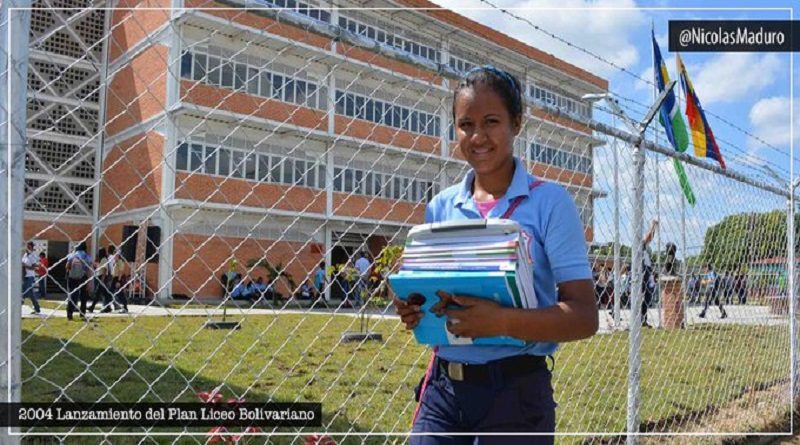 Liceos Bolivarianos garantizan la atención integral de la juventud venezolana