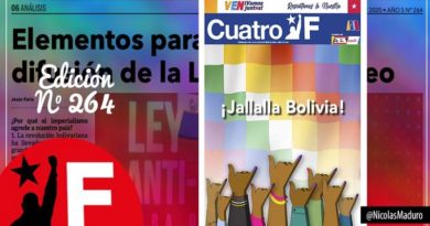 Edición 264 del semanario Cuatro F destaca importancia de Ley Antibloqueo