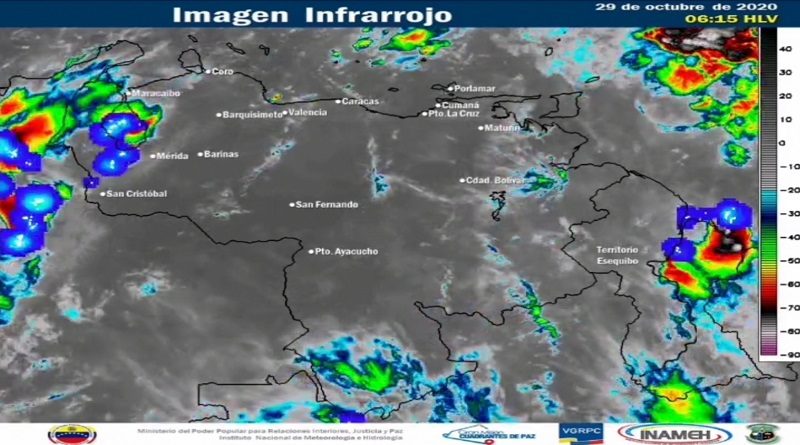 Inameh | Se esperan precipitaciones en algunas zonas del territorio venezolano