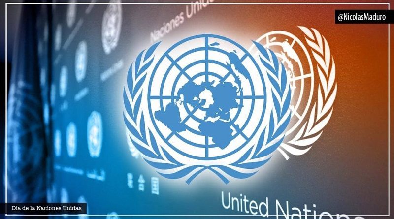 Venezuela ratifica llamado a la Paz en el 75 aniversario de la fundación de las Naciones Unidas