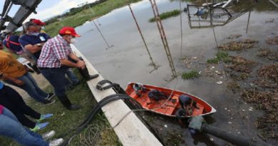 Instalan nuevas bombas para aumentar la capacidad de descarga de agua en las comunidades afectadas de Aragua