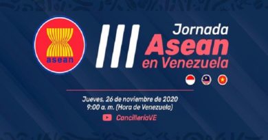 III Jornada de la Asean fortalecerá las relaciones bilaterales y de cooperación para el desarrollo comercial en Venezuela