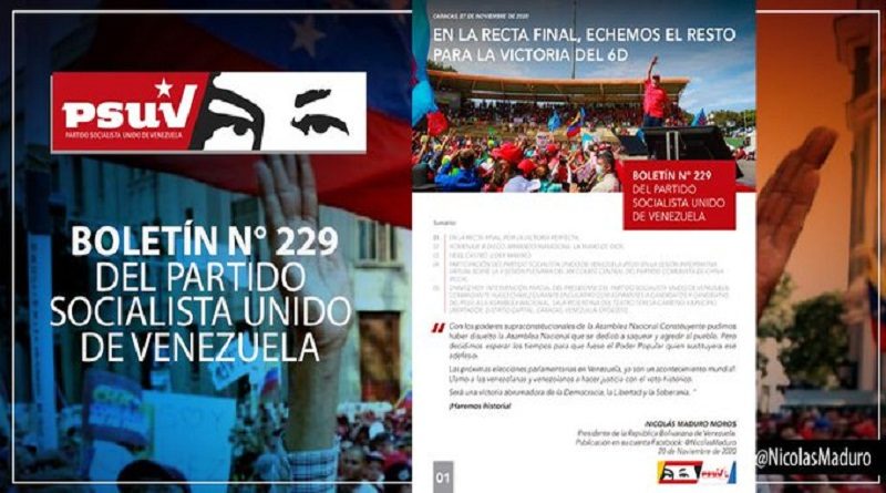 Boletín 229 del PSUV rinde homenaje a los gigantes de América Diego Maradona y Fidel Castro