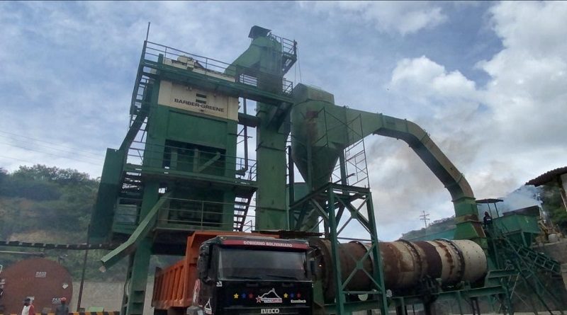 Reactivan Planta de Asfaltado en el Distrito Capital
