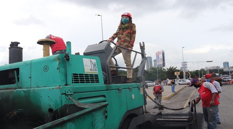 GDC coloca 120 toneladas de asfalto en la parroquia El Recreo en Caracas