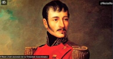 Venezuela conmemora los 231 años del natalicio de José Antonio Anzoátegui