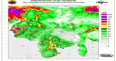 Se incrementará actividad de lluvias en horas de la tarde en gran parte del territorio venezolano