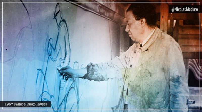 Venezuela rinde homenaje al gran artista de América Diego Rivera a 63 años de su partida física