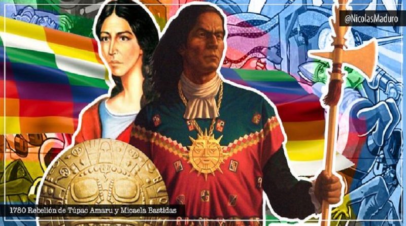 Venezuela recuerda gesta emancipadora de líderes Túpac Amaru y Micaelaa Bastidas