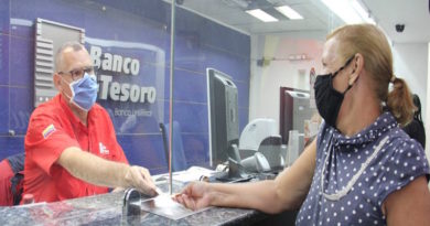 Banco del Tesoro dispone 105 oficinas que prestarán servicios durante semana de flexibilización