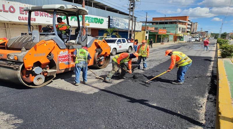 Más de 11 mil toneladas de asfalto se han colocado en lo que va de año en Aragua a través de Plan de Bacheo y Pavimentación