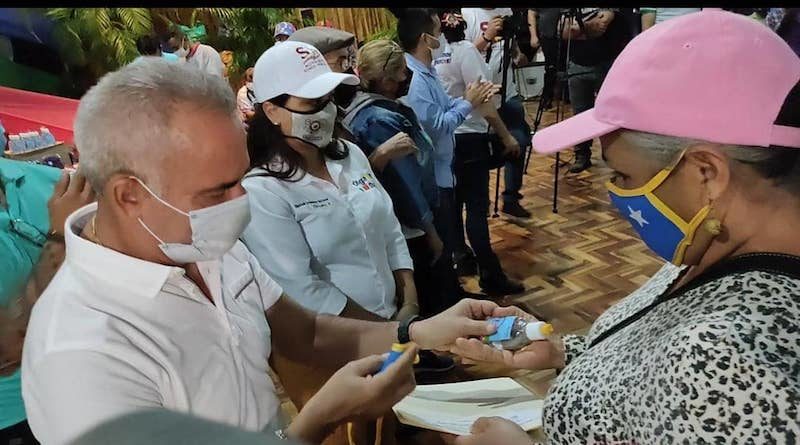 Estructura del PSUV en Táchira reciben kit de bioseguridad para elecciones del 6D