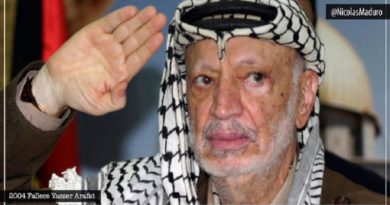 Venezuela recuerda los 16 años de la siembra de Yasser Arafat líder del pueblo palestino