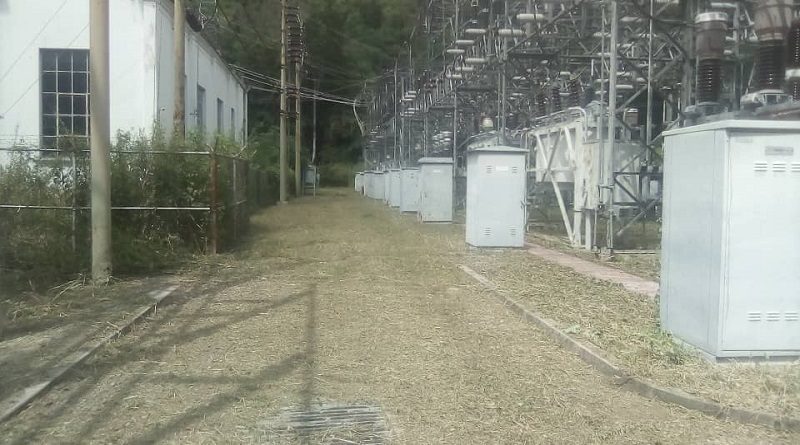 Ejecutan trabajos de limpieza en Subestación de Transmisión Curupao 230 kVA en Guarenas