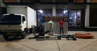 Con materiales y equipos de minería ilegal GNB aprehendió a dos ciudadanos