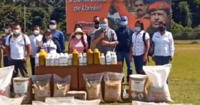 Entregan insumos y semillas a productores de comunidades indígenas de Bolívar