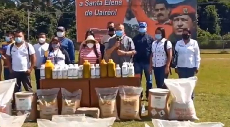 Entregan insumos y semillas a productores de comunidades indígenas de Bolívar