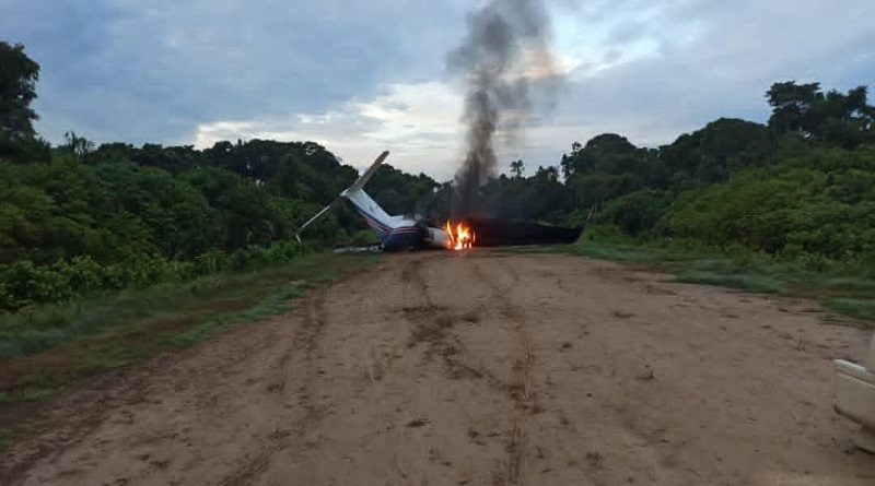 Otro narcoavión con matrícula de EE.UU.procedente de Colombia fue inutilizado en Zulia