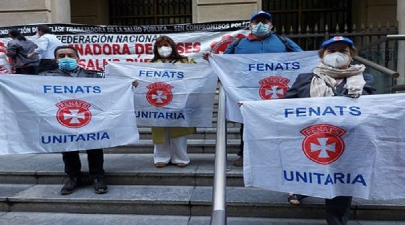A paro indefinido van trabajadores chilenos de la Salud desde este lunes
