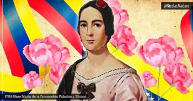 Venezuela recuerda los 262 años del natalicio de María de la Concepción Palacios y Blanco madre de El Libertador