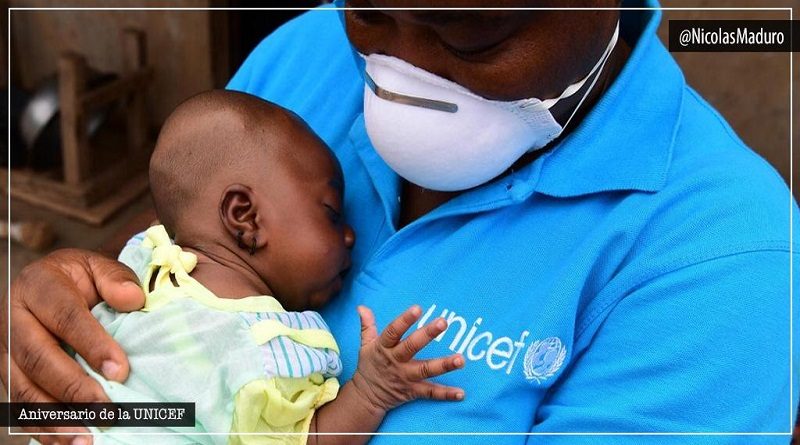 Venezuela ratifica voluntad de trabajo con la Unicef en el marco de su 74° aniversario