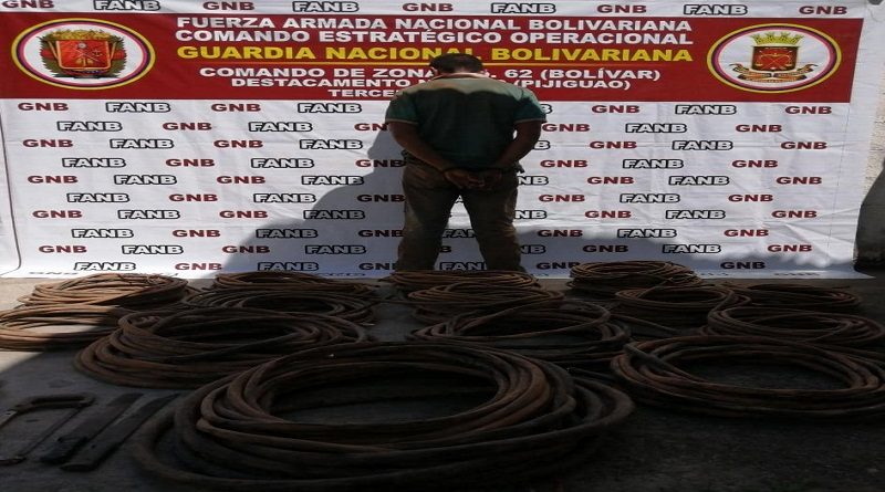 BOLÍVAR | Detenido sujeto por hurto de material estratégico de la CVG Bauxilum