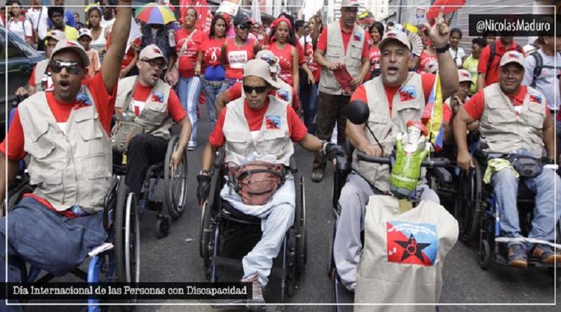 Venezuela celebra el Día Internacional de las Personas con Discapacidad