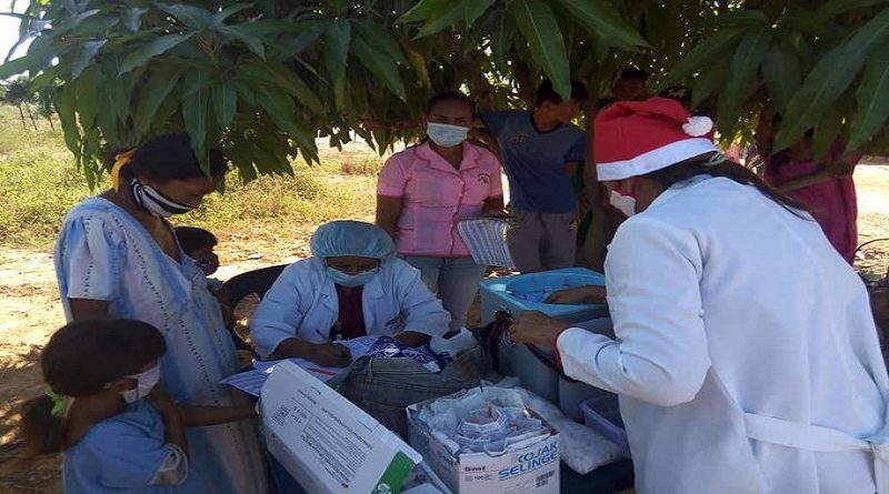 Misión Barrio Adentro Salud realiza jornada de vacunación en comunidades indígenas zulianas