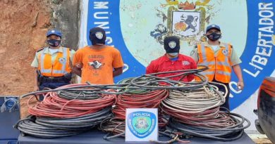 Policaracas desmanteló banda dedicada al hurto de material estratégico en la Avenida Bolívar