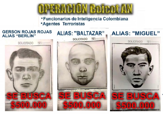 agentes colombianos se buscan