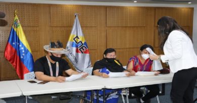 CNE realiza acto de Totalización de las Actas de Escrutinio de la representación indígena a la AN