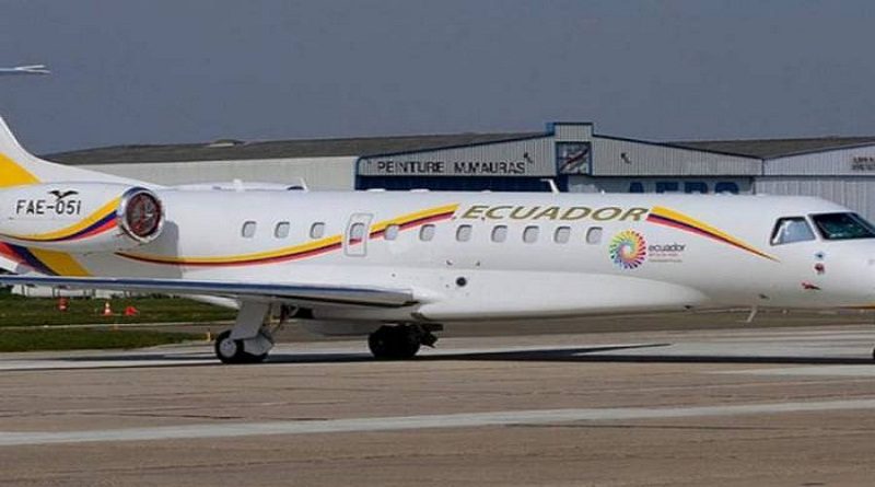 Avión del presidente de Ecuador aterriza de emergencia en Washington