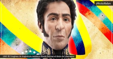 Venezuela ratifica decisión de preservar la Patria libre y soberana a 201 años de la ratificación de Simón Bolívar como Libertador