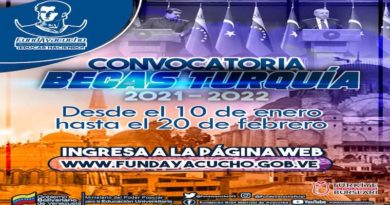 Gobierno Bolivariano inicia convocatoria de becas Turquía 2021-2022