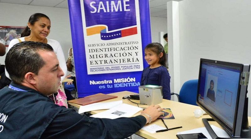 Saime habilita 100 oficinas para Jornada de Cedulación de Niños y Niñas de la Patria