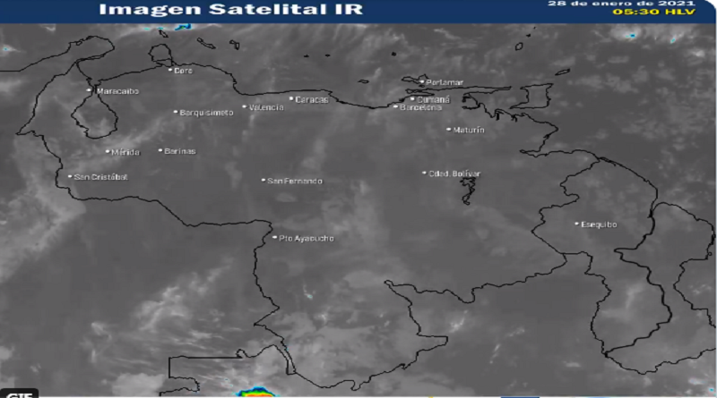 Inameh prevé cielo con escasa nubosidad y poca probabilidades de lluvia en gran parte del país