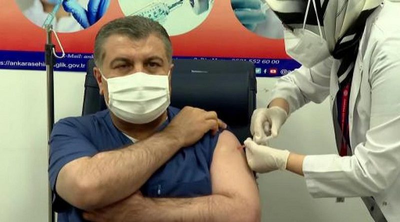 Inicia jornada de vacunación contra la COVID-19 en Turquía