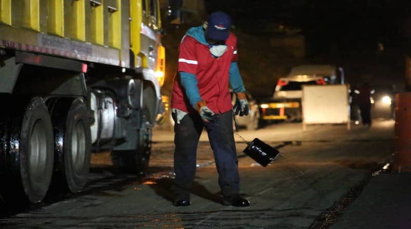 Culminan trabajos del Plan de Asfaltado en sector Las Mayas de la parroquia Coche