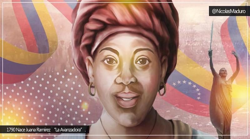 Venezuela celebra 231 años del natalicio de la heroína Juana Ramírez “La Avanzadora”