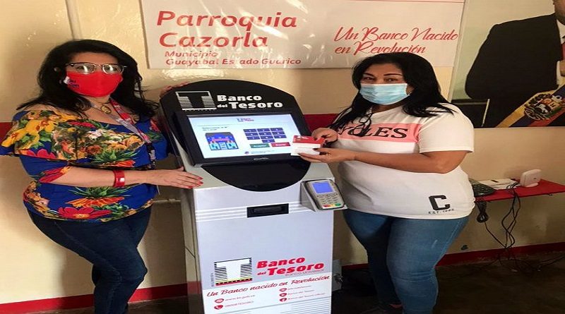 Banco del Tesoro reactiva Kiosko Comunitario en parroquia Cazorla para aumentar ventajas de la economía digital en Guárico
