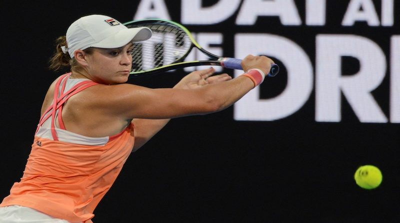 Collins bate a la número 1 mundial Barty en la segunda ronda del Torneo de Adelaida