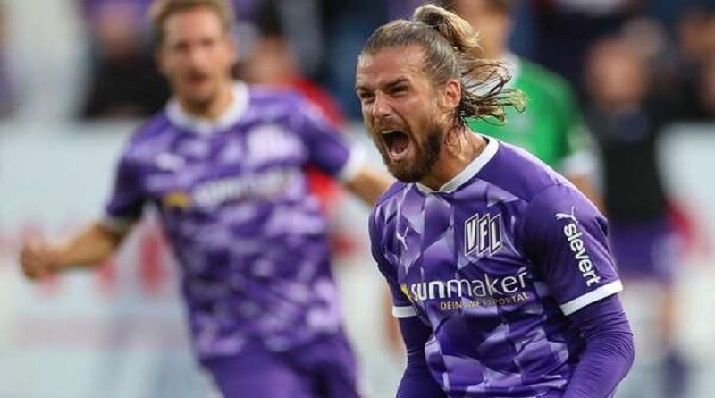 Christian Santos marcó su cuarto gol de la temporada en el fútbol alemán