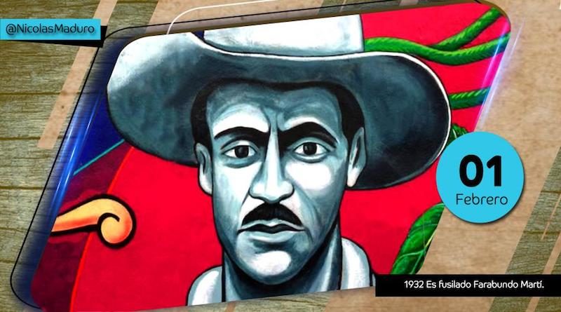 Pdte. Maduro: Rebeldía y dignidad de Farabundo Martí está presente en cada batalla que damos contra la injerencia imperial