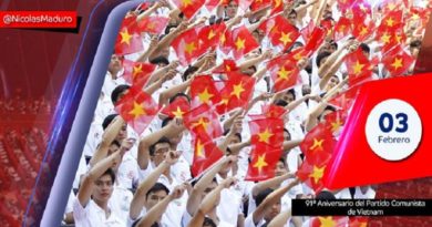 Venezuela felicita a la militancia del Partido Comunista de Vietnam por su 91 aniversario